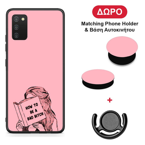 Bad Bitch - Samsung Galaxy A03s θήκη + Δώρο Phone Holder & Βάση Αυτοκινήτου