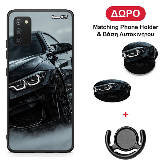 Black BMW - Samsung Galaxy A03s θήκη + Δώρο Phone Holder & Βάση Αυτοκινήτου