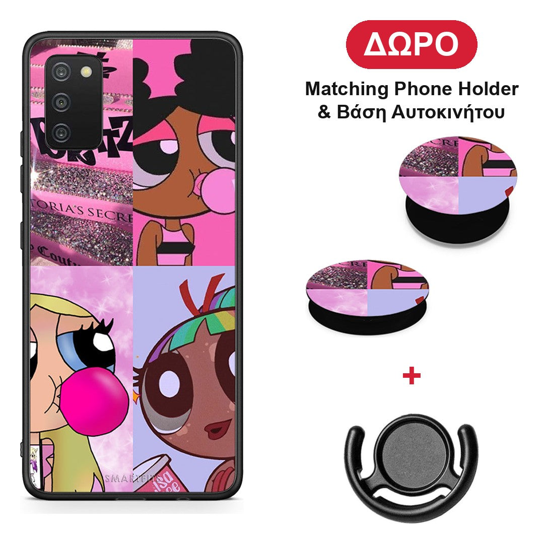 Bubble Girls - Samsung Galaxy A03s θήκη + Δώρο Phone Holder & Βάση Αυτοκινήτου