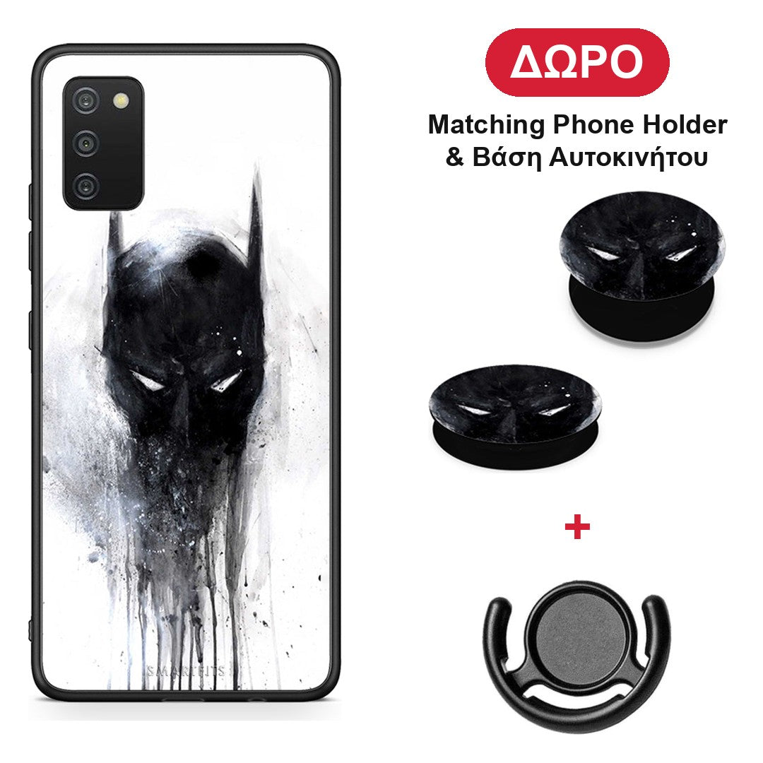 Hero Paint Bat - Samsung Galaxy A03s θήκη + Δώρο Phone Holder & Βάση Αυτοκινήτου