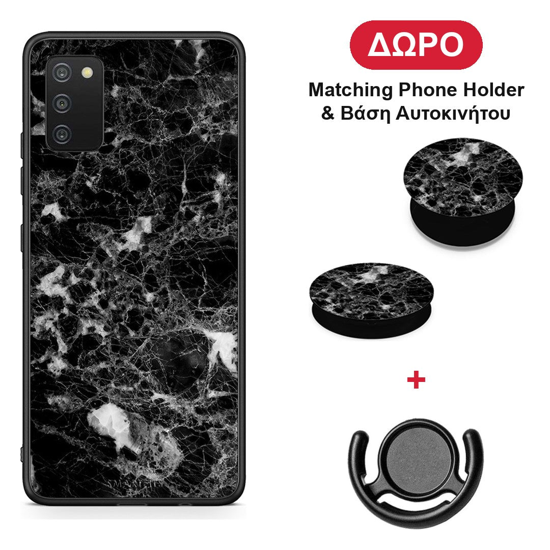 Marble Male - Samsung Galaxy A03s θήκη + Δώρο Phone Holder & Βάση Αυτοκινήτου