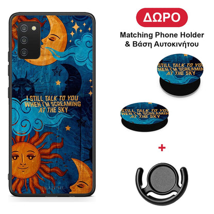 Screaming Sky - Samsung Galaxy A03s θήκη + Δώρο Phone Holder & Βάση Αυτοκινήτου