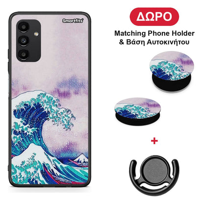 Blue Waves - Samsung Galaxy A04s θήκη + Δώρο Phone Holder & Βάση Αυτοκινήτου