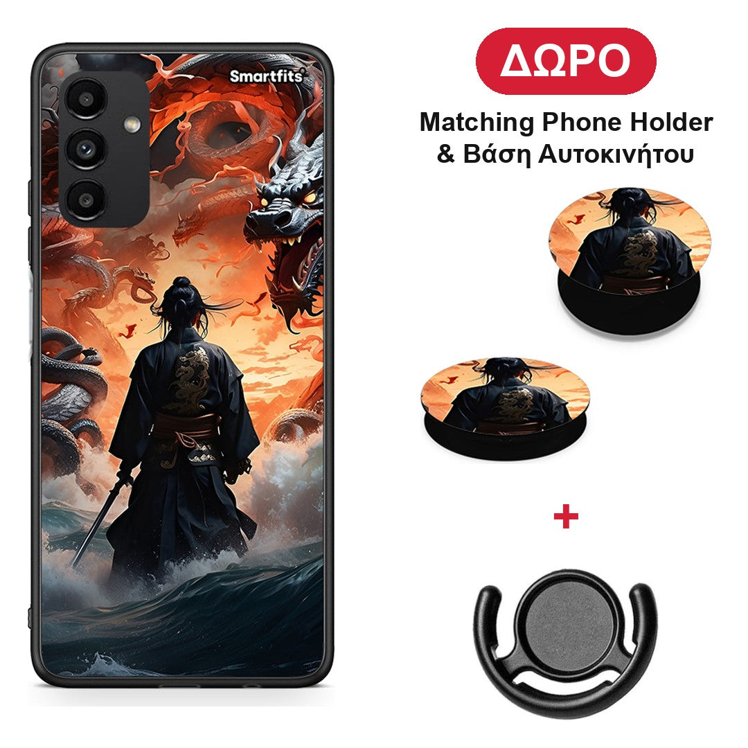 Dragons Fight - Samsung Galaxy A04s θήκη + Δώρο Phone Holder & Βάση Αυτοκινήτου