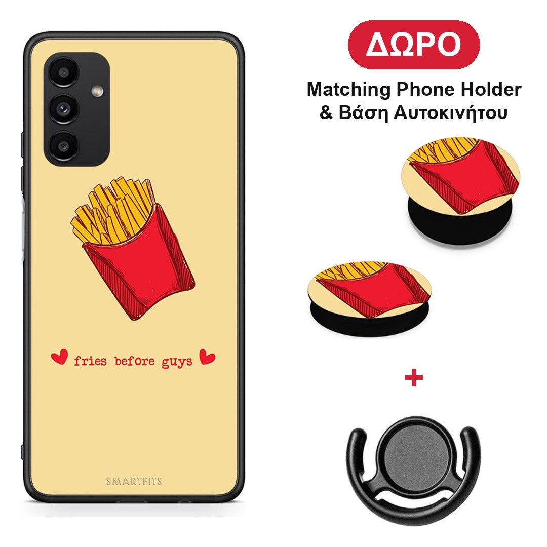 Fries Before Guys - Samsung Galaxy A04s θήκη + Δώρο Phone Holder & Βάση Αυτοκινήτου