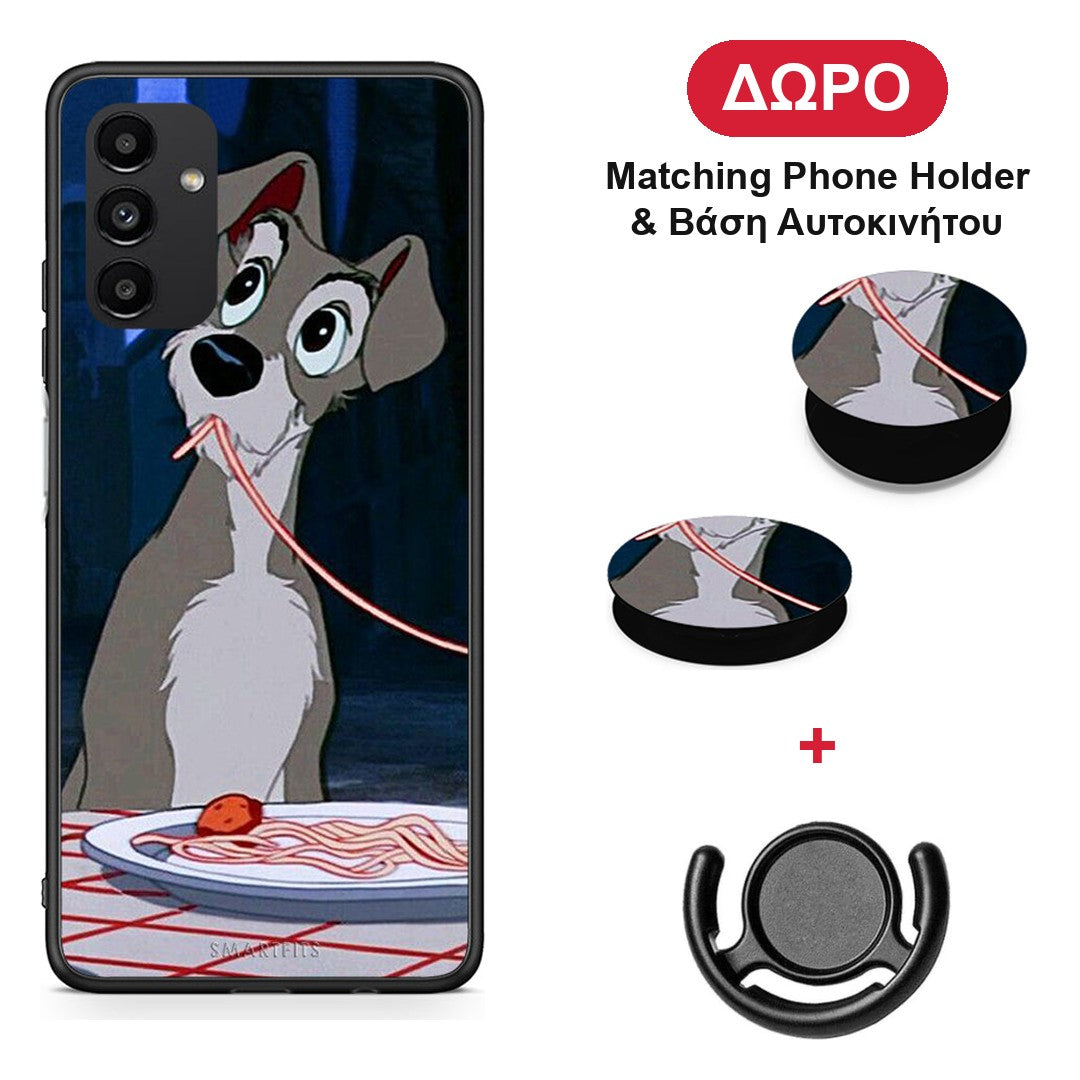 Lady And Tramp 1 - Samsung Galaxy A04s θήκη + Δώρο Phone Holder & Βάση Αυτοκινήτου