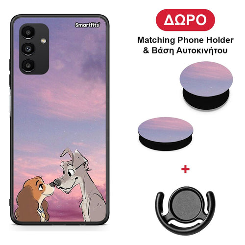 Lady And Tramp - Samsung Galaxy A04s θήκη + Δώρο Phone Holder & Βάση Αυτοκινήτου