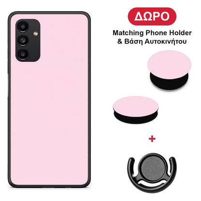 Pale Pink - Samsung Galaxy A04s θήκη + Δώρο Phone Holder & Βάση Αυτοκινήτου