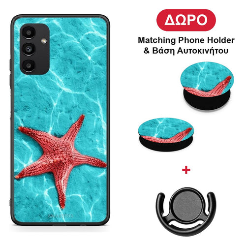 Red Starfish - Samsung Galaxy A04s θήκη + Δώρο Phone Holder & Βάση Αυτοκινήτου