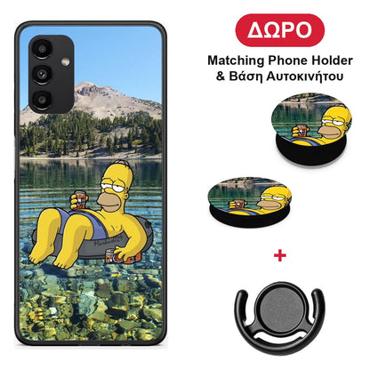 Summer Happiness - Samsung Galaxy A04s θήκη + Δώρο Phone Holder & Βάση Αυτοκινήτου