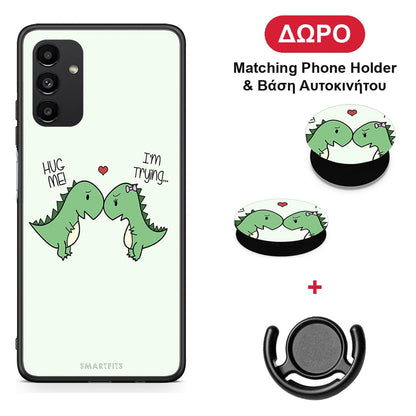 Valentine Rex - Samsung Galaxy A04s θήκη + Δώρο Phone Holder & Βάση Αυτοκινήτου