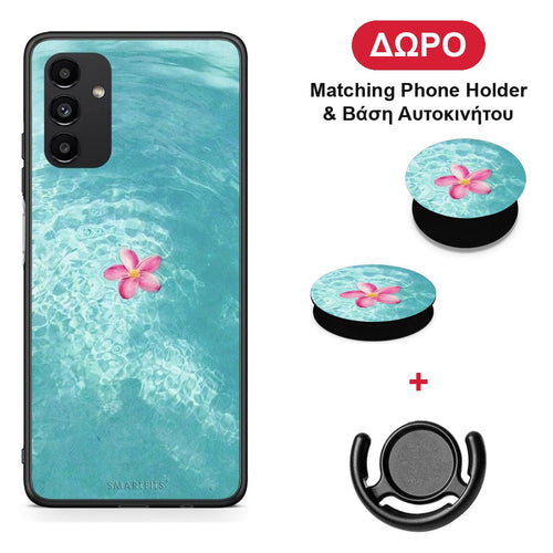 Water Flower - Samsung Galaxy A04s θήκη + Δώρο Phone Holder & Βάση Αυτοκινήτου