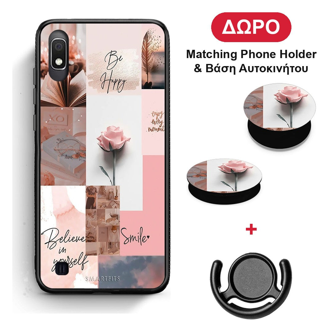 Aesthetic Collage - Samsung Galaxy A10 θήκη + Δώρο Phone Holder & Βάση Αυτοκινήτου