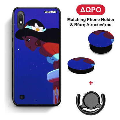 Alladin And Jasmine Love 2 - Samsung Galaxy A10 θήκη + Δώρο Phone Holder & Βάση Αυτοκινήτου