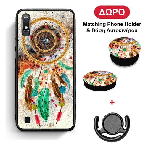 Boho DreamCatcher - Samsung Galaxy A10 θήκη + Δώρο Phone Holder & Βάση Αυτοκινήτου