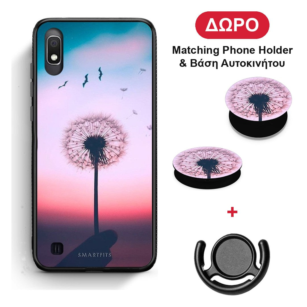 Boho Wish - Samsung Galaxy A10 θήκη + Δώρο Phone Holder & Βάση Αυτοκινήτου
