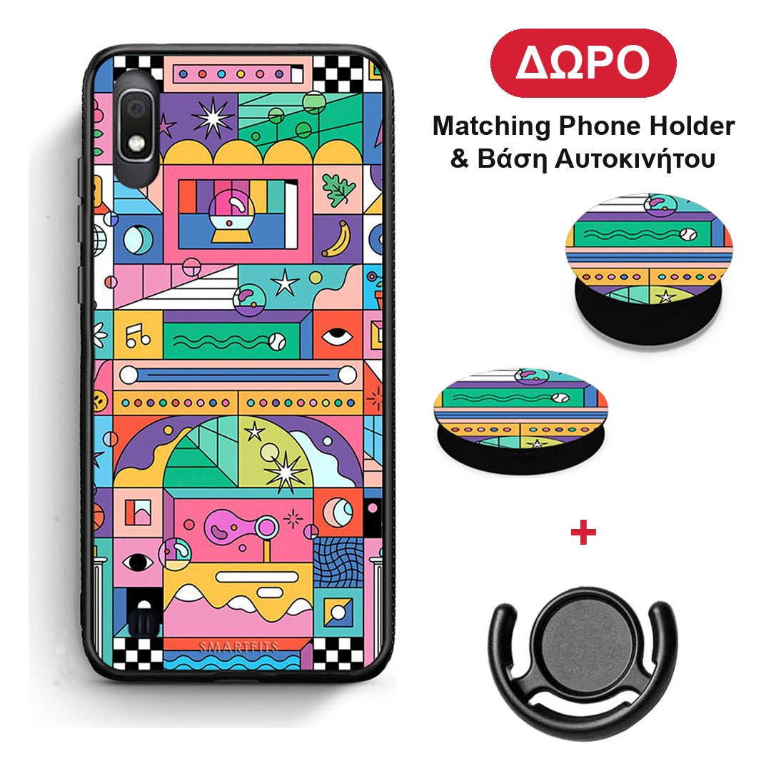 Bubbles Soap - Samsung Galaxy A10 θήκη + Δώρο Phone Holder & Βάση Αυτοκινήτου