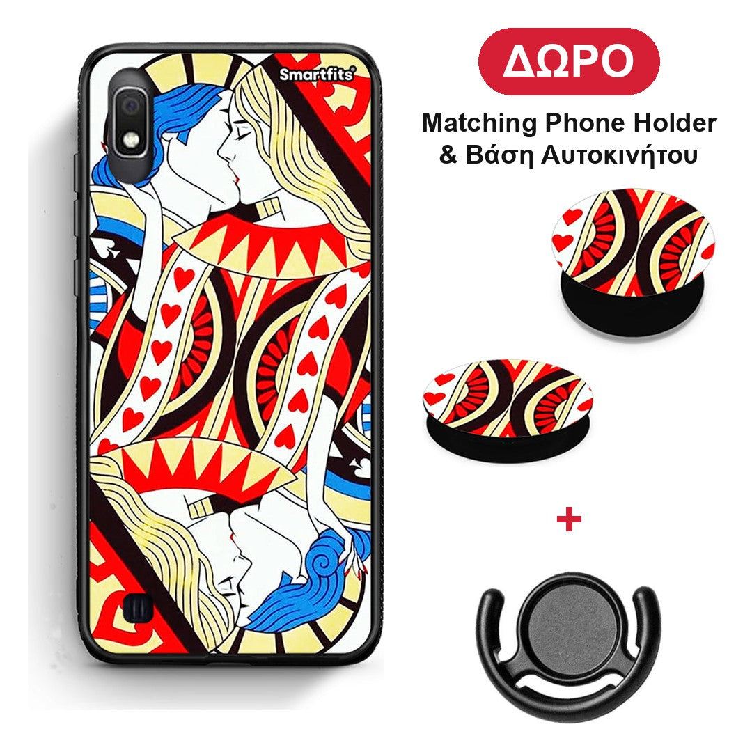 Card Love - Samsung Galaxy A10 θήκη + Δώρο Phone Holder & Βάση Αυτοκινήτου