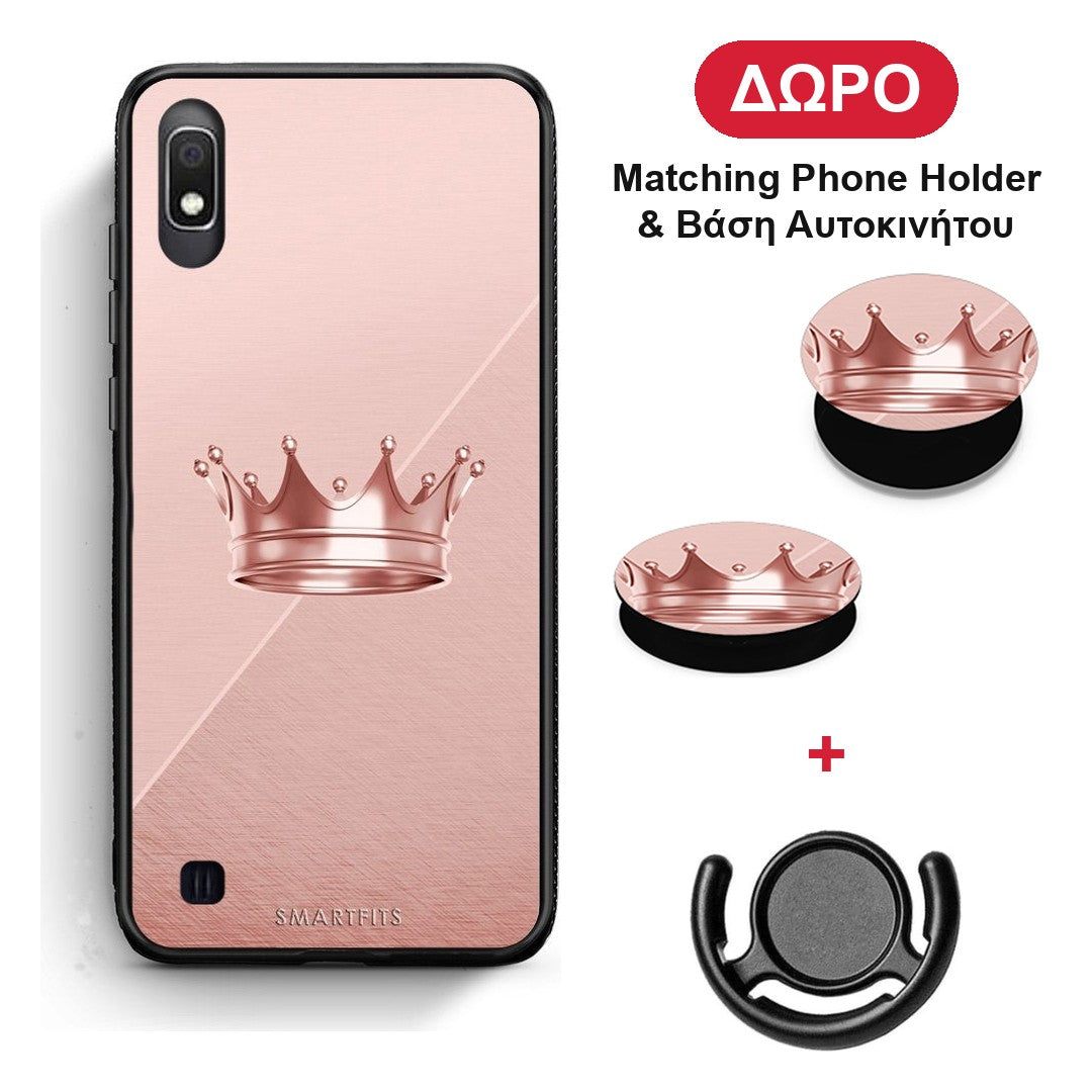 Minimal Crown - Samsung Galaxy A10 θήκη + Δώρο Phone Holder & Βάση Αυτοκινήτου