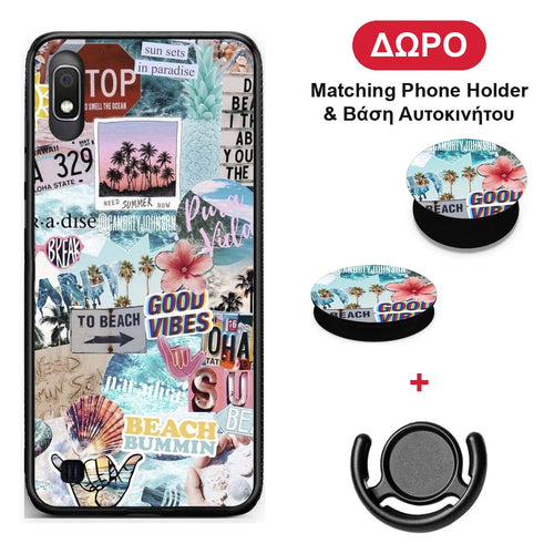 Summer Vibes - Samsung Galaxy A10 θήκη + Δώρο Phone Holder & Βάση Αυτοκινήτου