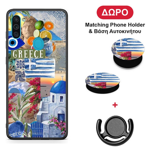 All Greek - Samsung Galaxy A11 / M11 θήκη + Δώρο Phone Holder & Βάση Αυτοκινήτου