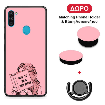 Bad Bitch - Samsung Galaxy A11 / M11 θήκη + Δώρο Phone Holder & Βάση Αυτοκινήτου