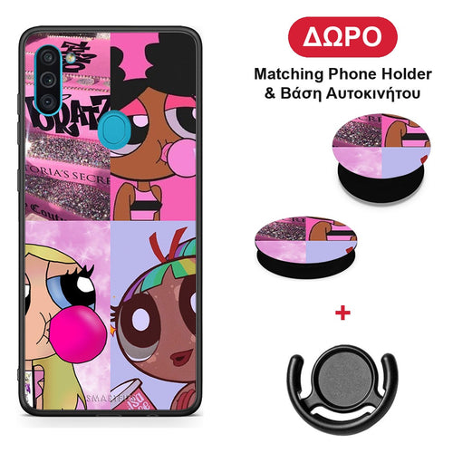 Bubble Girls - Samsung Galaxy A11 / M11 θήκη + Δώρο Phone Holder & Βάση Αυτοκινήτου