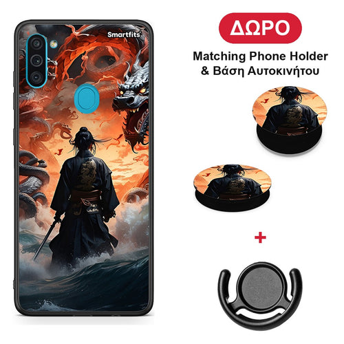 Dragons Fight - Samsung Galaxy A11 / M11 θήκη + Δώρο Phone Holder & Βάση Αυτοκινήτου