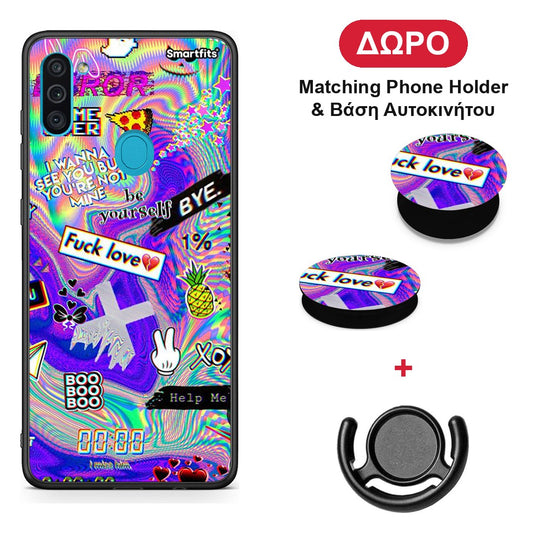 Game Over - Samsung Galaxy A11 / M11 θήκη + Δώρο Phone Holder & Βάση Αυτοκινήτου