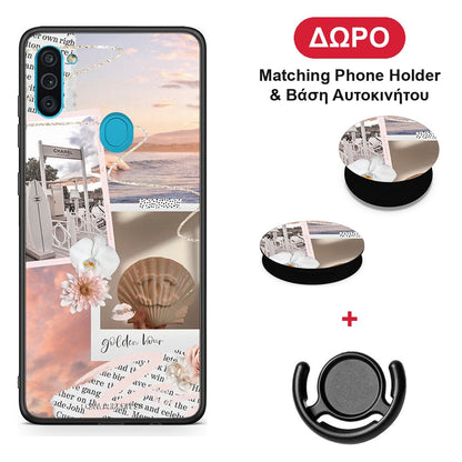 Golden Hour - Samsung Galaxy A11 / M11 θήκη + Δώρο Phone Holder & Βάση Αυτοκινήτου