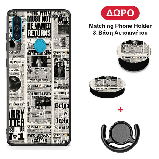 Harry Paper - Samsung Galaxy A11 / M11 θήκη + Δώρο Phone Holder & Βάση Αυτοκινήτου