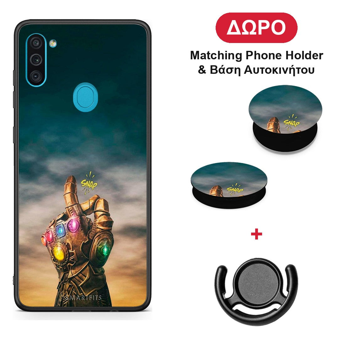 Infinity Snap - Samsung Galaxy A11 / M11 θήκη + Δώρο Phone Holder & Βάση Αυτοκινήτου