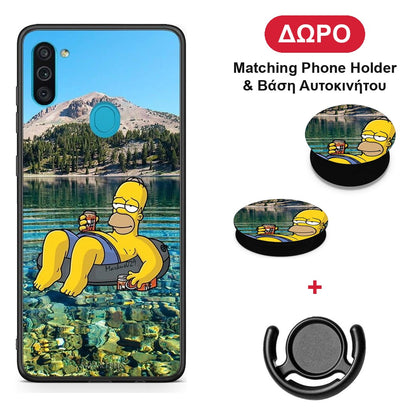 Summer Happiness - Samsung Galaxy A11 / M11 θήκη + Δώρο Phone Holder & Βάση Αυτοκινήτου