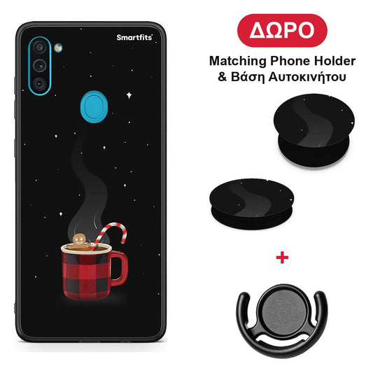 Xmas Bathing - Samsung Galaxy A11 / M11 θήκη + Δώρο Phone Holder & Βάση Αυτοκινήτου
