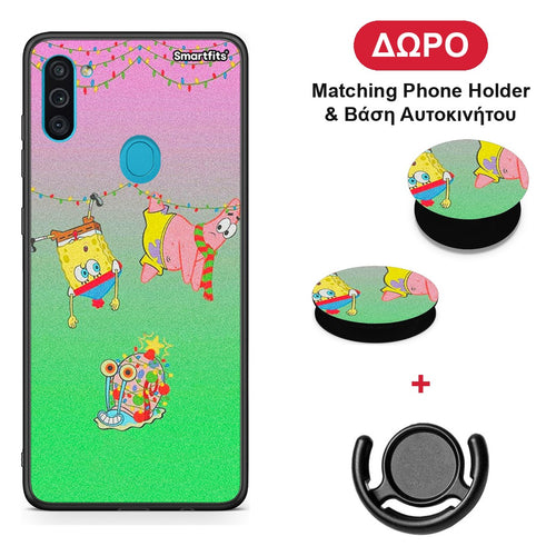 Xmas Lights - Samsung Galaxy A11 / M11 θήκη + Δώρο Phone Holder & Βάση Αυτοκινήτου
