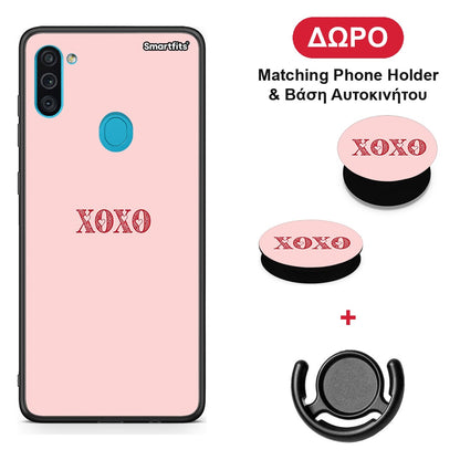 XOXO Love - Samsung Galaxy A11 / M11 θήκη + Δώρο Phone Holder & Βάση Αυτοκινήτου