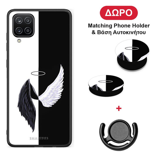 Angels Demons - Samsung Galaxy A12 θήκη + Δώρο Phone Holder & Βάση Αυτοκινήτου