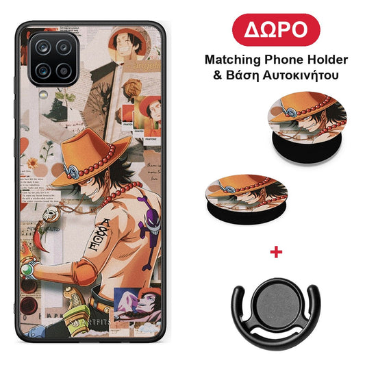 Anime Collage - Samsung Galaxy A12 θήκη + Δώρο Phone Holder & Βάση Αυτοκινήτου