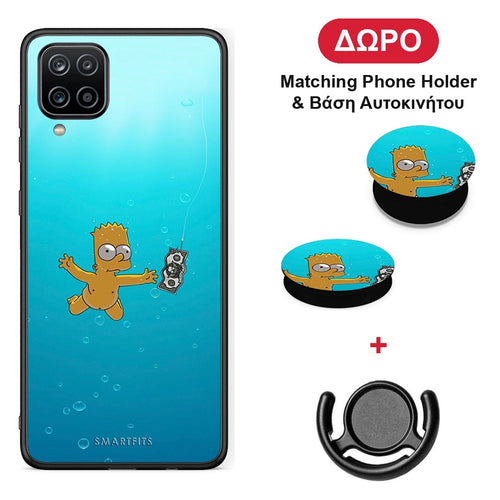 Chasing Money - Samsung Galaxy A12 θήκη + Δώρο Phone Holder & Βάση Αυτοκινήτου