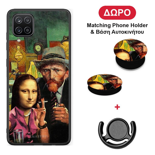 Funny Art - Samsung Galaxy A12 θήκη + Δώρο Phone Holder & Βάση Αυτοκινήτου