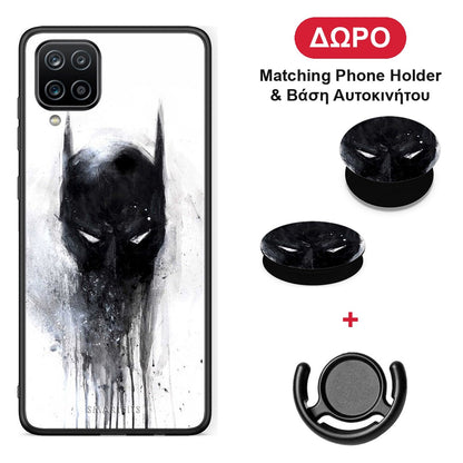 Hero Paint Bat - Samsung Galaxy A12 θήκη + Δώρο Phone Holder & Βάση Αυτοκινήτου