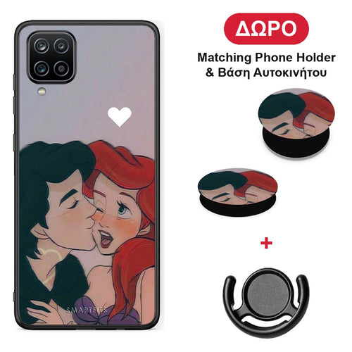 Mermaid Couple - Samsung Galaxy A12 θήκη + Δώρο Phone Holder & Βάση Αυτοκινήτου