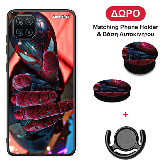 Spider Hand - Samsung Galaxy A12 θήκη + Δώρο Phone Holder & Βάση Αυτοκινήτου