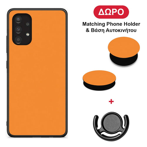 Tangerine Orange - Samsung Galaxy A13 4G θήκη + Δώρο Phone Holder & Βάση Αυτοκινήτου