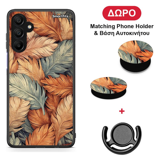 Autumn Leaves - Samsung A15 5G θήκη + Δώρο Phone Holder & Βάση Αυτοκινήτου