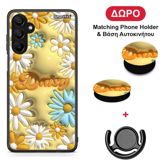 Bubble Daisies - Samsung A15 5G θήκη + Δώρο Phone Holder & Βάση Αυτοκινήτου