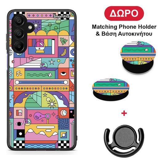 Bubbles Soap - Samsung A15 5G θήκη + Δώρο Phone Holder & Βάση Αυτοκινήτου