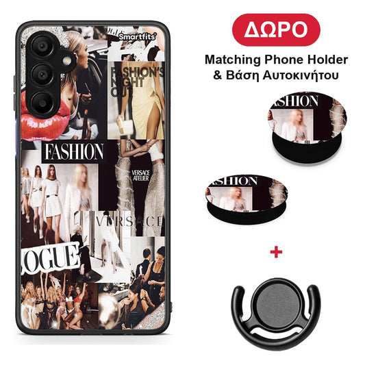 Collage Fashion - Samsung A15 5G θήκη + Δώρο Phone Holder & Βάση Αυτοκινήτου