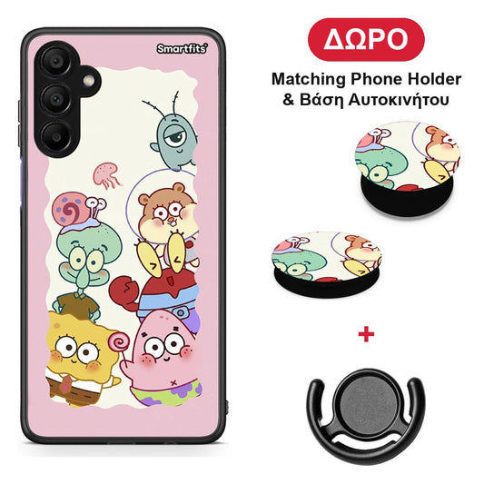 Cute Companion - Samsung A15 5G θήκη + Δώρο Phone Holder & Βάση Αυτοκινήτου
