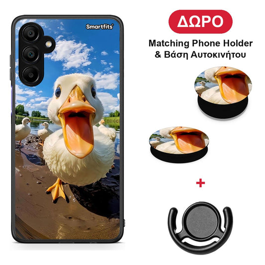 Duck Face - Samsung A15 5G θήκη + Δώρο Phone Holder & Βάση Αυτοκινήτου